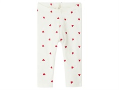 Name It leggings cloud dancer med hjerteprint